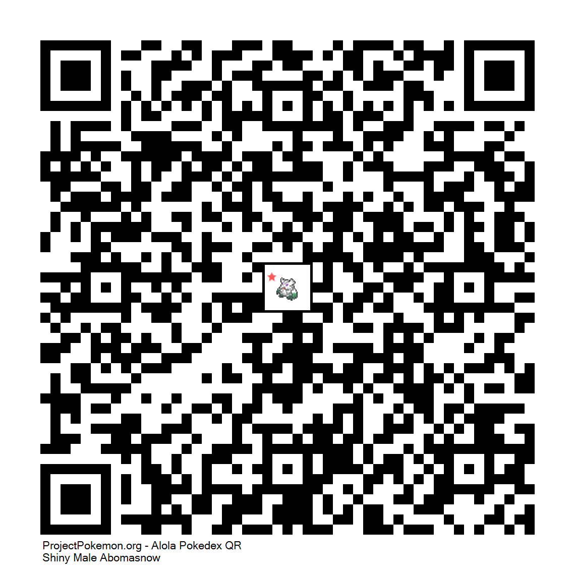 Cdigo QR de Abomasnow variocolor